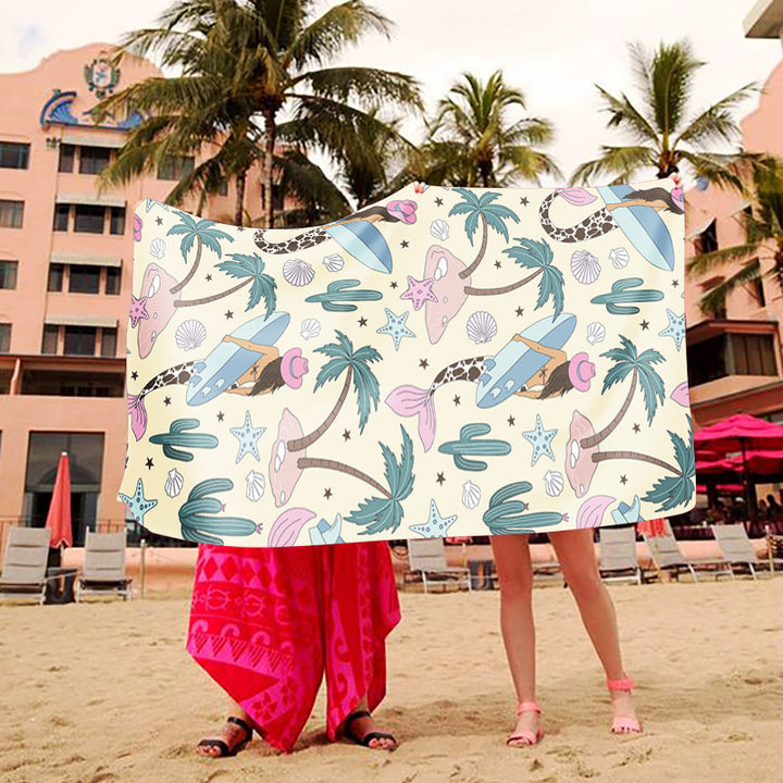 Beach blanket with creative art design Stornfield