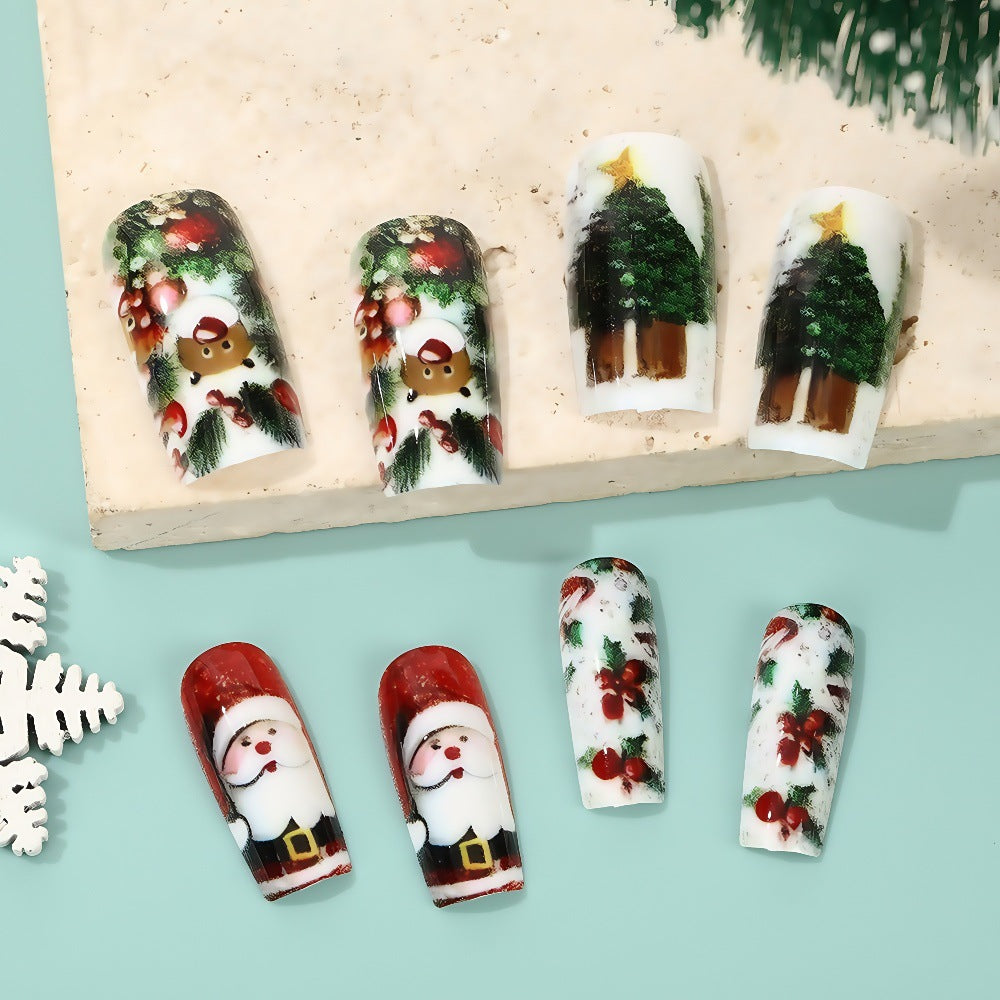 Artificial nails in festive Christmas design Stornfield 1788542011