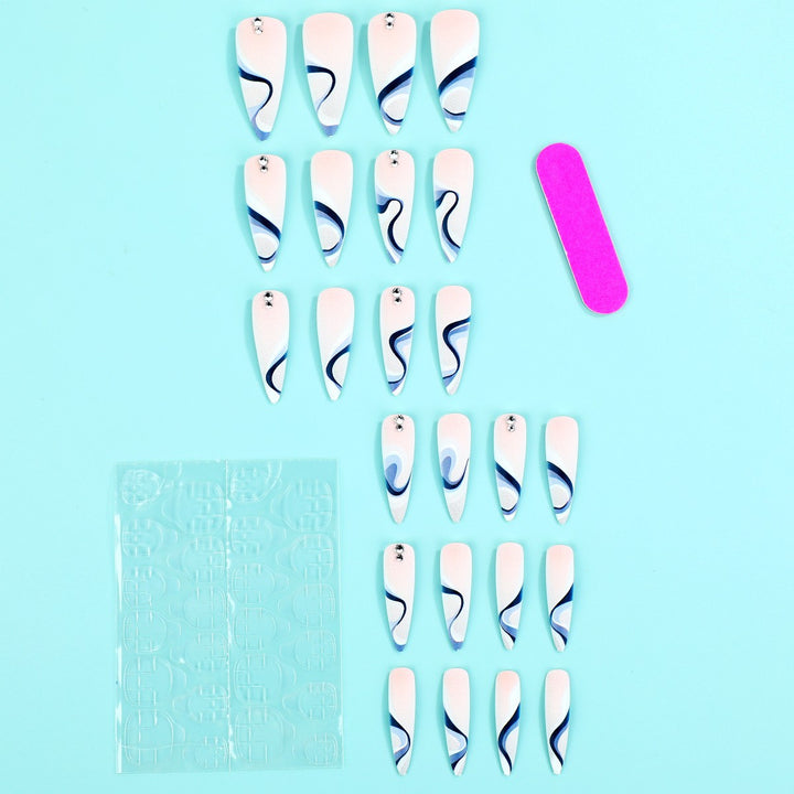 Professional artificial nails with elegant designs Stornfield