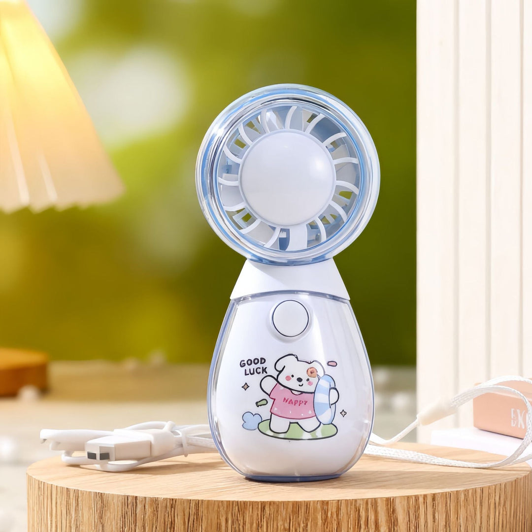 Women Portable Hand Fan with Unique Cat Design Stornfield