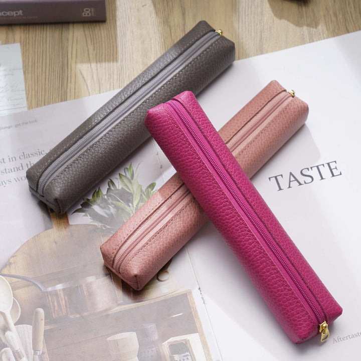 Elegant Leather Pencil Case