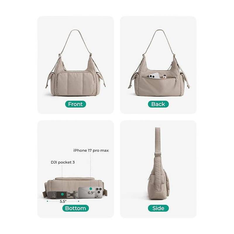 Fashionable shoulder bag with multifunctional compartments Stornfield