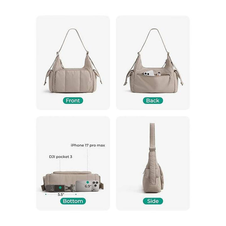 Fashionable shoulder bag with multifunctional compartments Stornfield