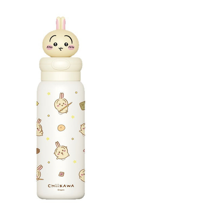 Women Stainless Steel Water Bottle with Interactive Animal Head Design Stornfield