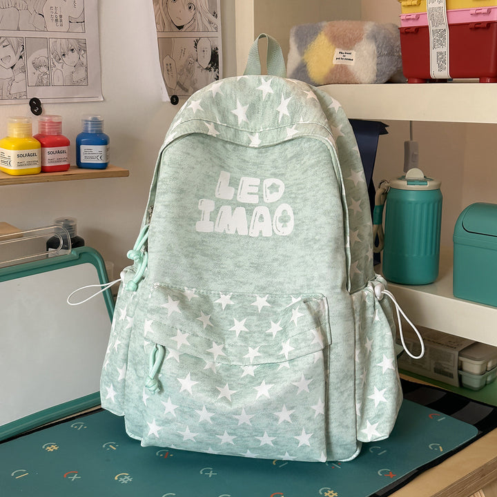 Fun Starry Patterned Backpack Stornfield