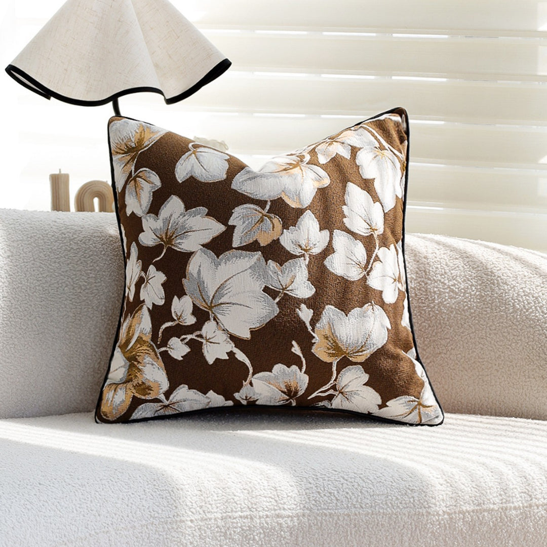 Decorative pillow with floral design