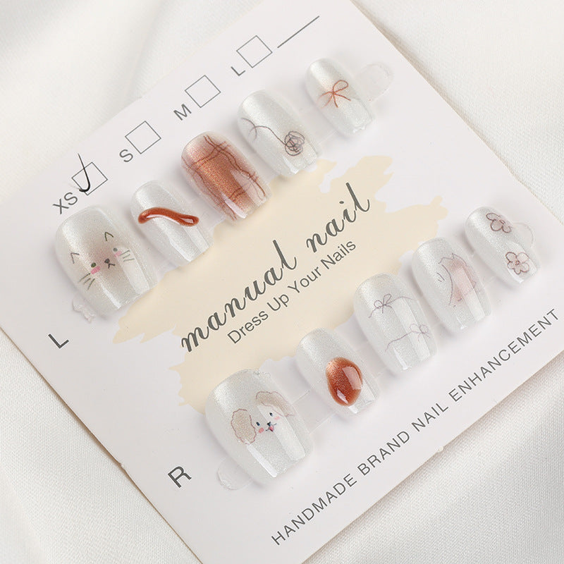 Artisanal Press-On Nail Set Stornfield