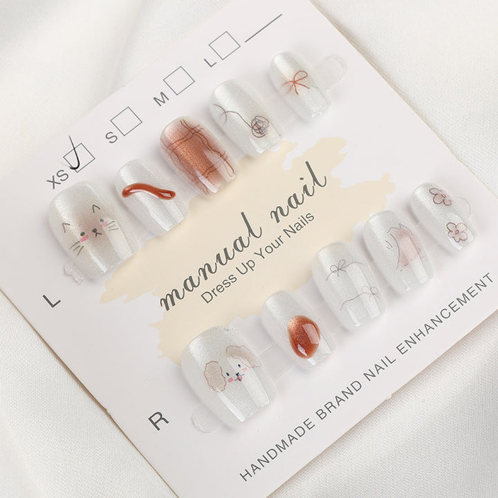 Artisanal Press-On Nail Set Stornfield