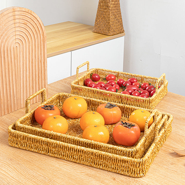 Handcrafted Woven Serving Tray Stornfield