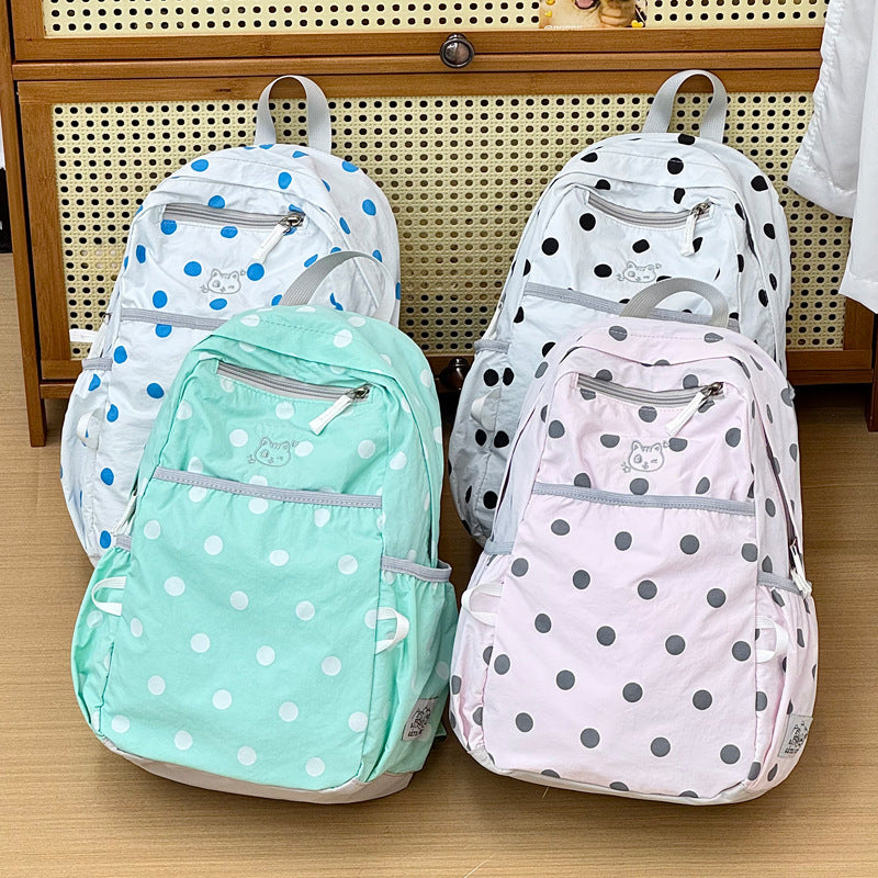 Stylish Polka Dot Casual Backpack Stornfield 1791205343