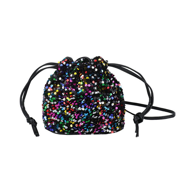 Glittery Sequin Drawstring Mini Bag Stornfield
