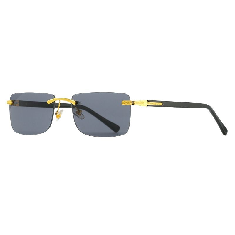 Women's fashionable sunglasses with a stylish, rectangular frame and elegant metal accents Stornfield