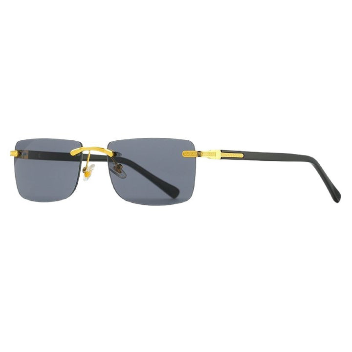 Women's fashionable sunglasses with a stylish, rectangular frame and elegant metal accents Stornfield
