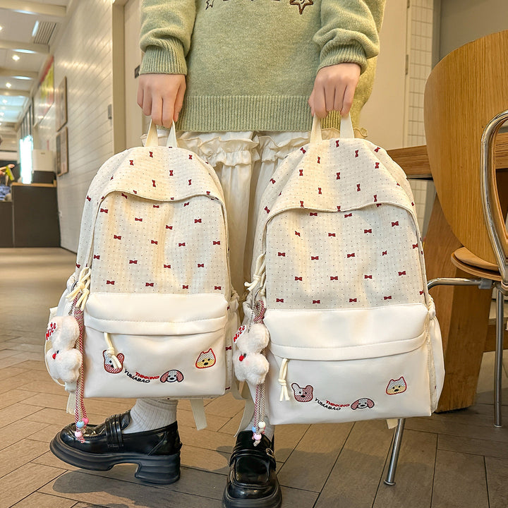 Cute Bow-Embellished Backpack Stornfield