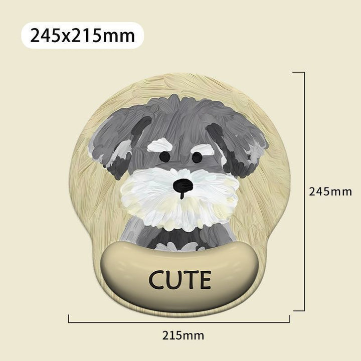 Cute Dog-Themed Mouse Pad