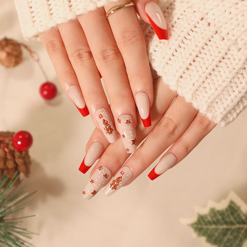 Artful Christmas nail art with original gingerbread motif Stornfield