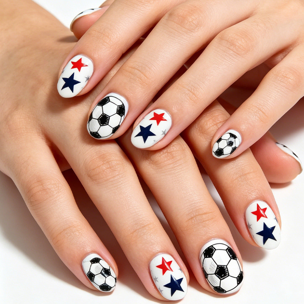 Sporty Themed Press-On Nail Set Stornfield