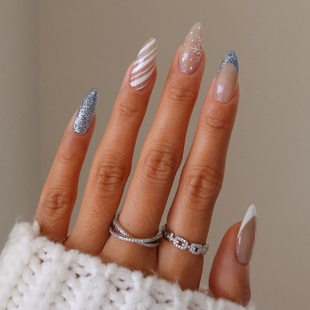 Creative nail art set with elegant patterns Stornfield