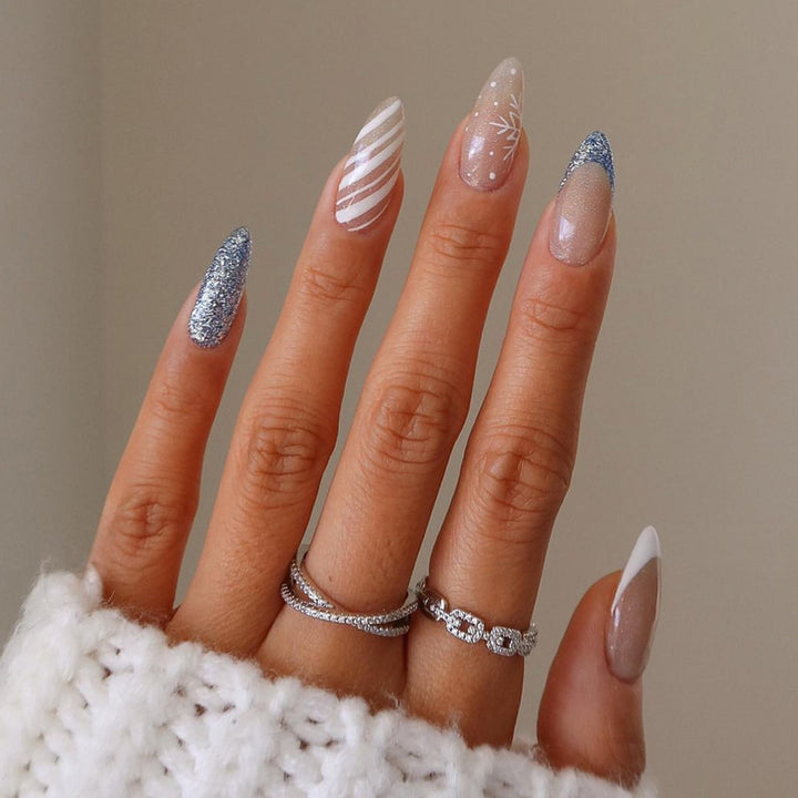 Creative nail art set with elegant patterns Stornfield