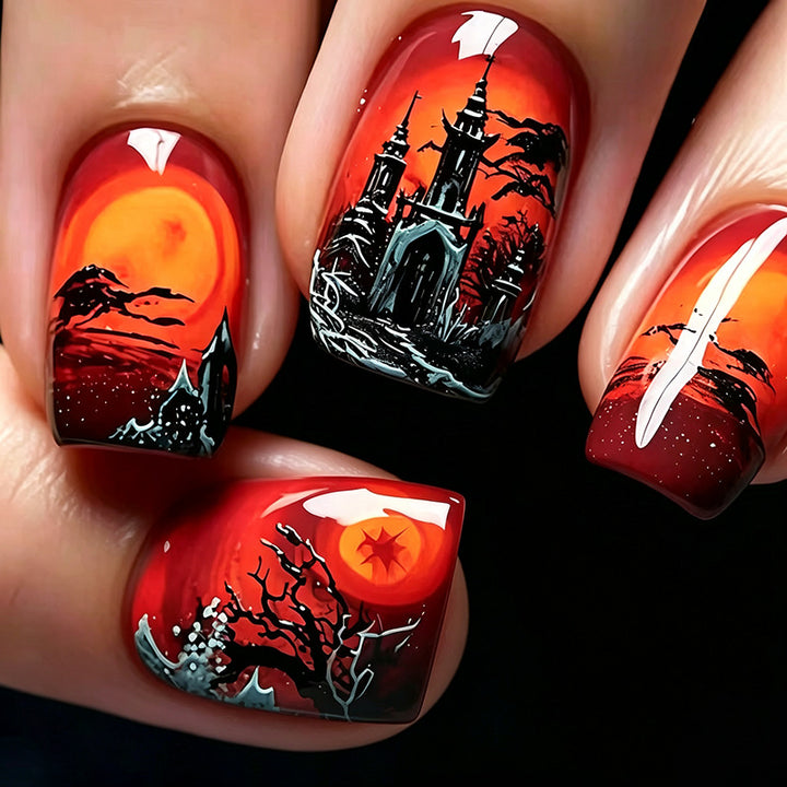 Artistic Halloween-Themed Nail Art Enhancements Stornfield 1789915591