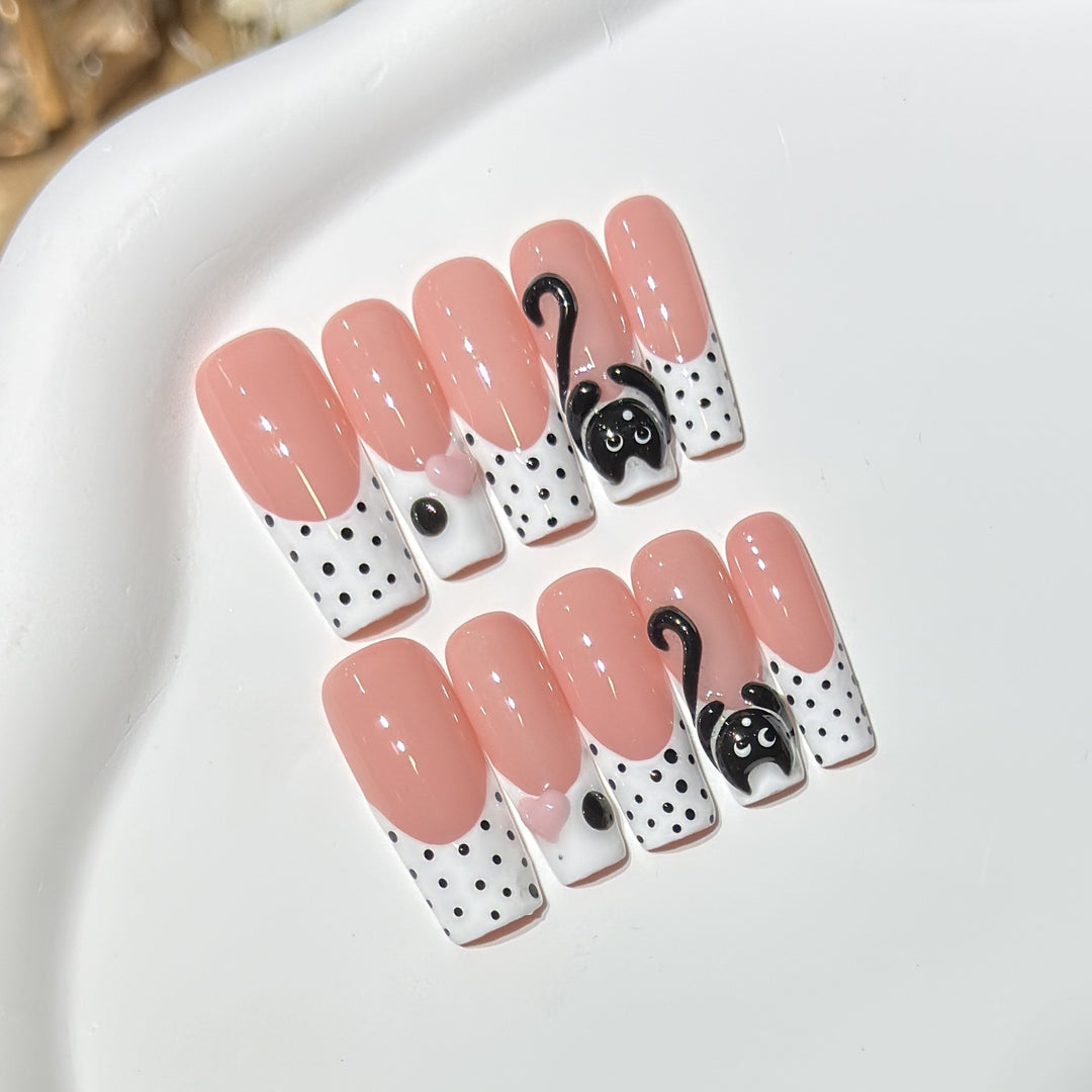 Cat-Themed Nail Art Set Stornfield