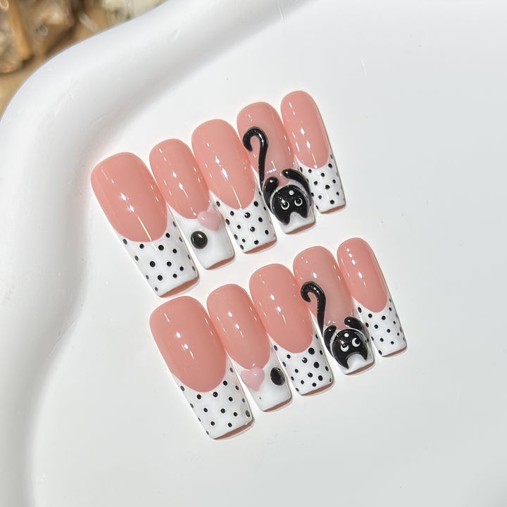 Cat-Themed Nail Art Set Stornfield