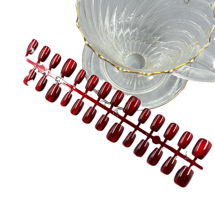Glossy Red Press-On Nail Set Stornfield
