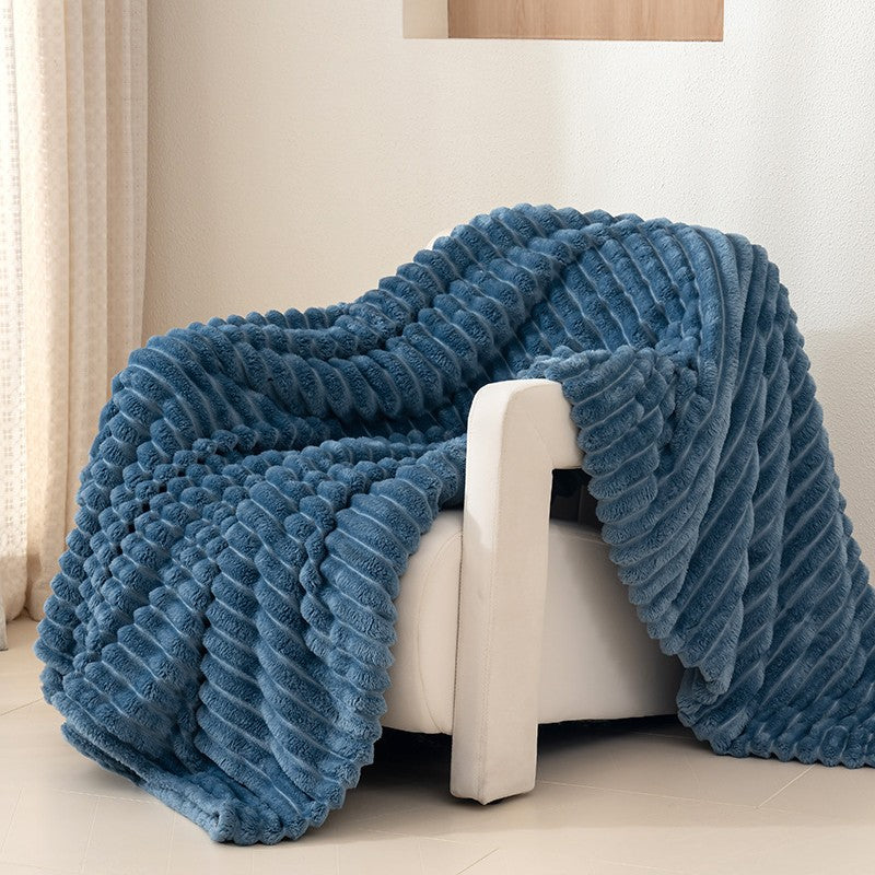 Textured Plush Throw Blanket Stornfield