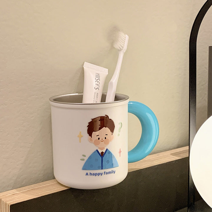 Ceramic mug with cheerful family design Stornfield