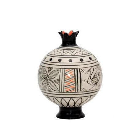 Handmade Decorative Tribal-inspired Earthenware Vase