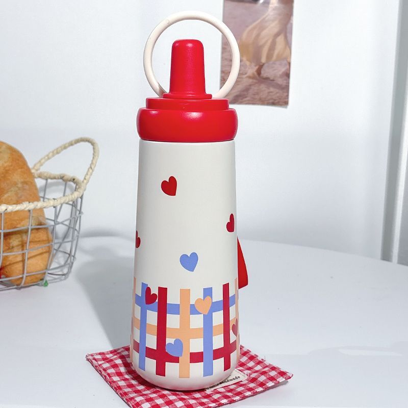 Women's stylish drinking bottle with elegant bow motif Stornfield