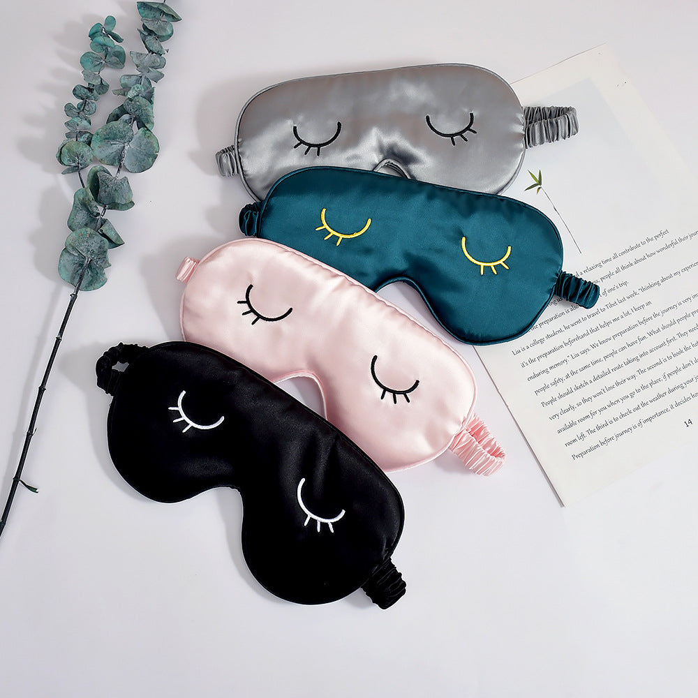 Unisex nan silky-soft eye mask with ergonomic contour and adjustable elastic band Stornfield