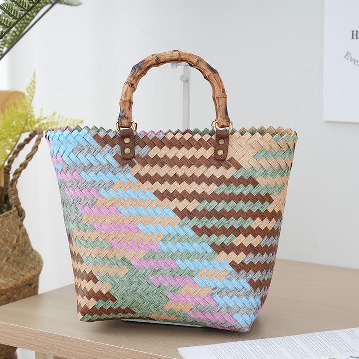 Handbag Made of Woven Bast Stornfield