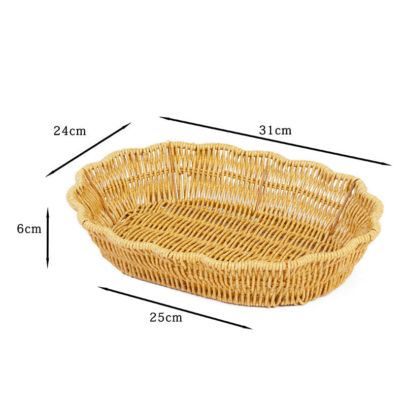 Decorative Woven Serving Tray Stornfield