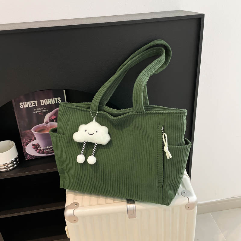Cozy Textured Fabric Tote