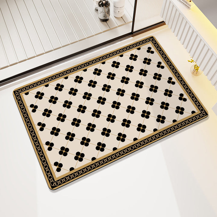 Geometric Pattern Decorative Floor Mat Stornfield
