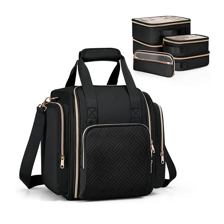 Cosmetic bag with multiple compartments Stornfield