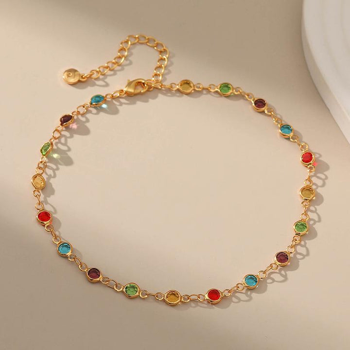 Colorful Gemstone Ankle Bracelet Stornfield