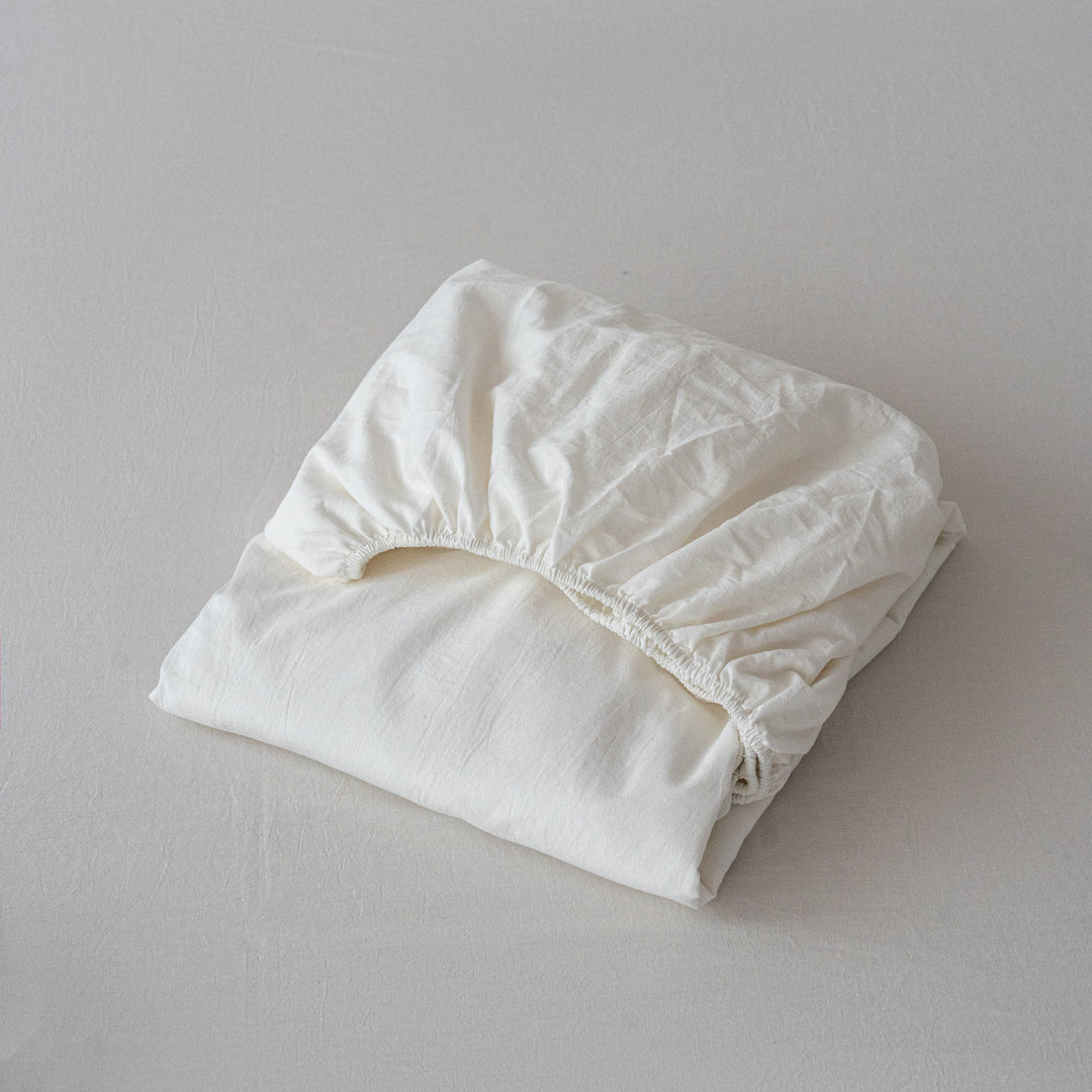 Waffle-Jacquard Cotton Duvet Cover Set with Corner Tie Pillowcases