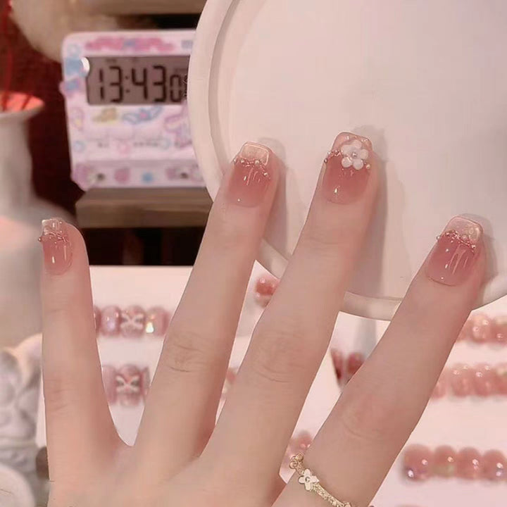 Decorative Floral Nail Art Extensions