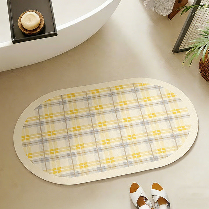 Oval Bath Mat Rug