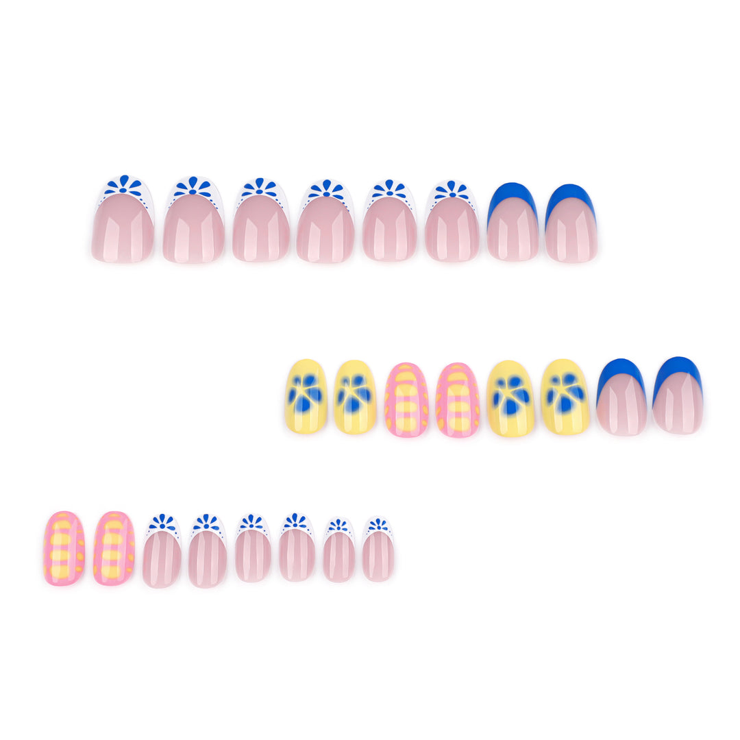 Artificial nail art with colorful summer design Stornfield