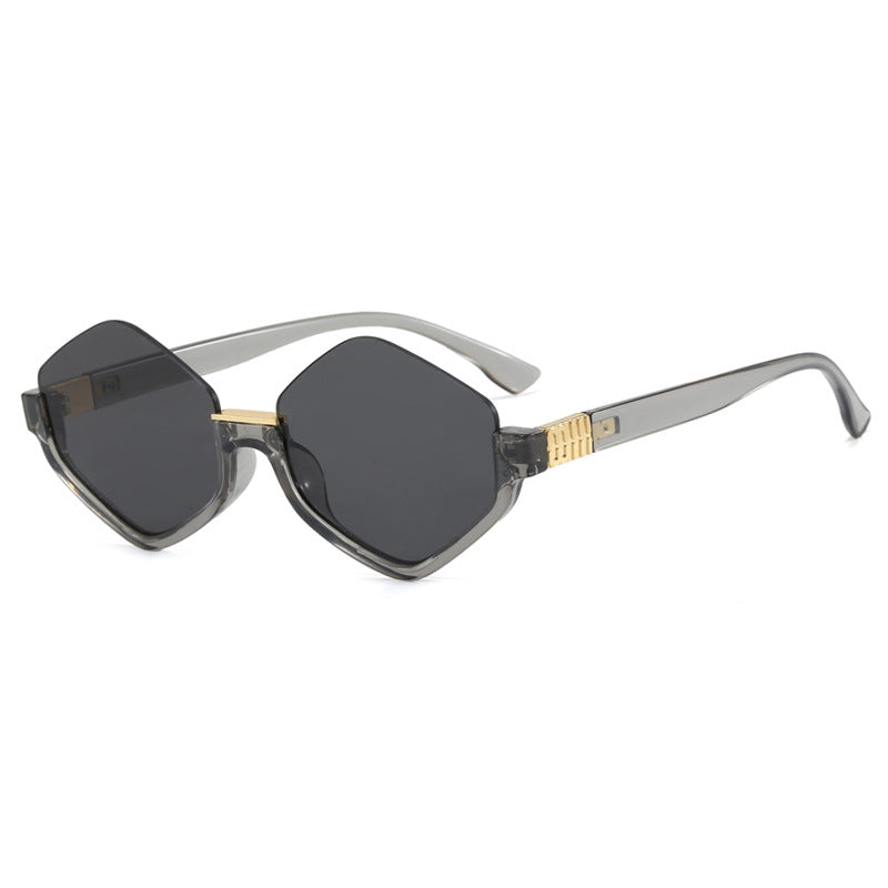 Women's fashionable sunglasses with trendy hexagonal frame and protective lenses Stornfield
