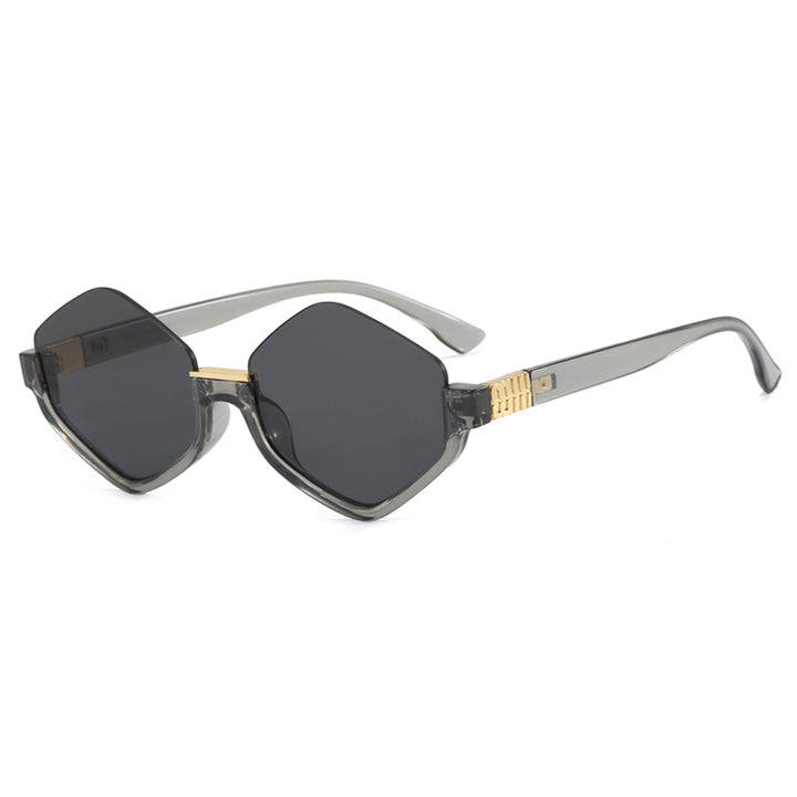 Women's fashionable sunglasses with trendy hexagonal frame and protective lenses Stornfield
