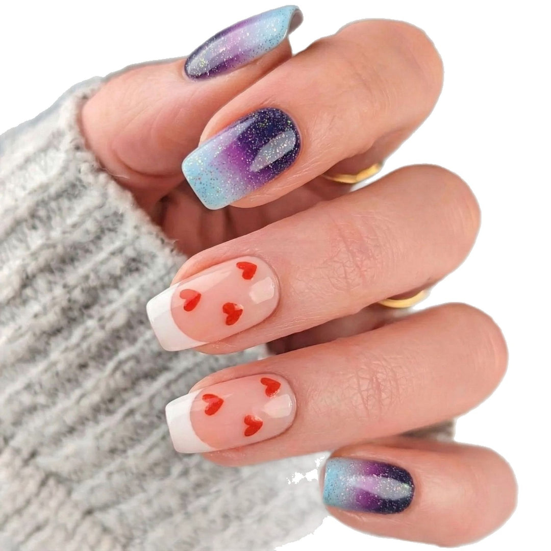 Nail Art Set with Romantic Heart Design Stornfield