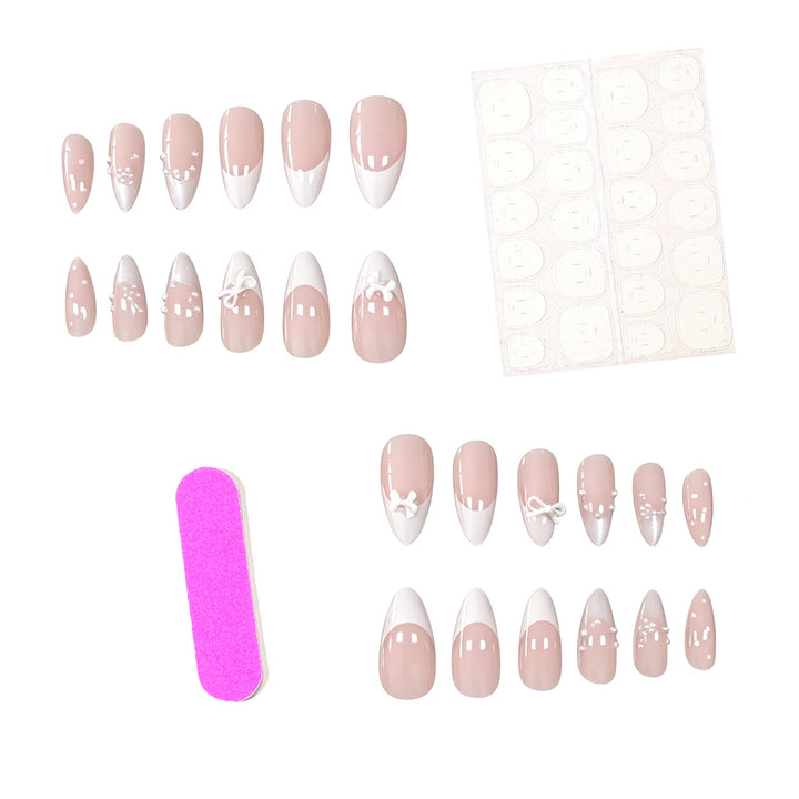 Elegant French Tip Nail Art Set Stornfield 1789915802