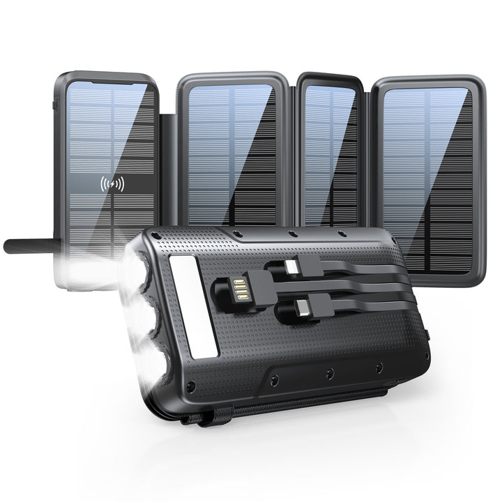 Solar Powerbank with Integrated Flashlight Stornfield