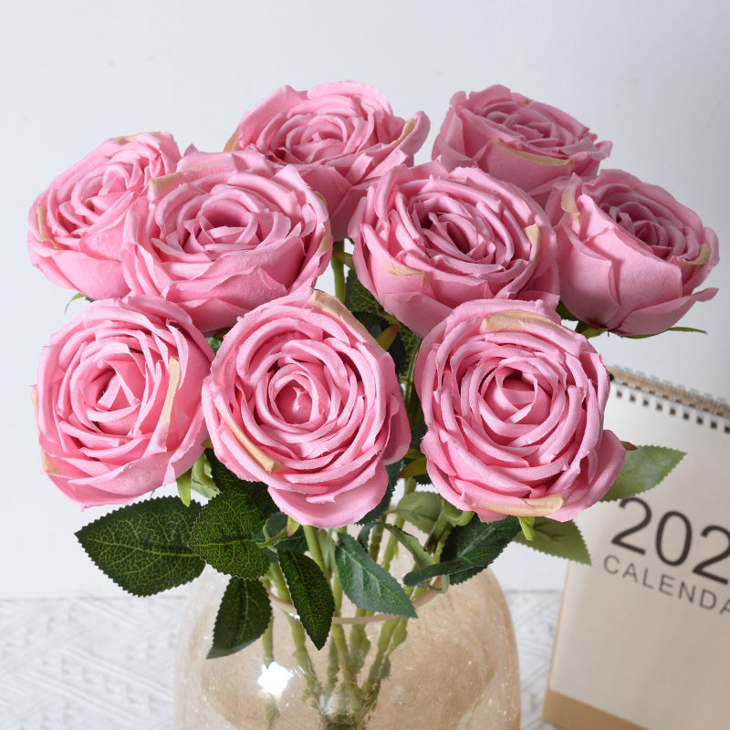 Realistic Artificial Rose Flower Decoration