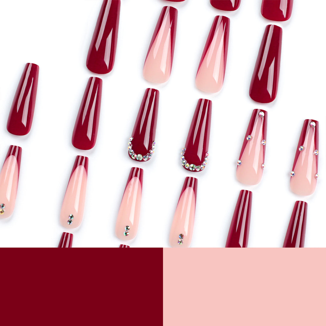 Glamorous artificial nails with elegant accents Stornfield