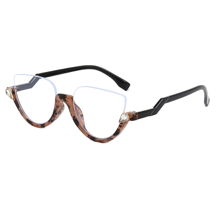Ladies Cat-Eye Sunglasses with Glamorous Stone Accents Stornfield